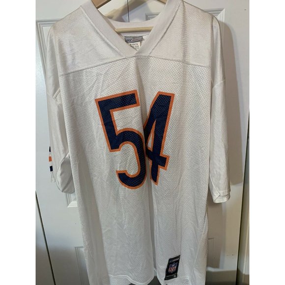 Reebok‎ Urlacher Men’s Sz XL White ORANGE JERSEY  NFL logo and GSH CHICAGO BEARS - Picture 3 of 7